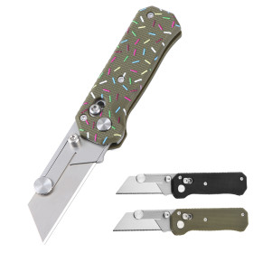 FreeWolf  3 Colors Nylon and Fiber Paper Sabre Wulf EDC Utility Knife With Replaceable Blades UD408892